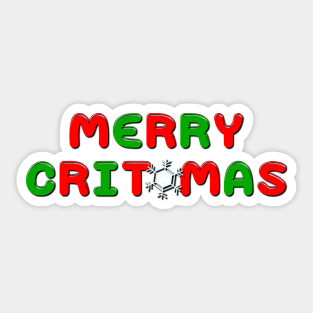 Merry Crit-Mas Color Decore ( Dungeons and Dragons / DnD Inspired ) Sticker